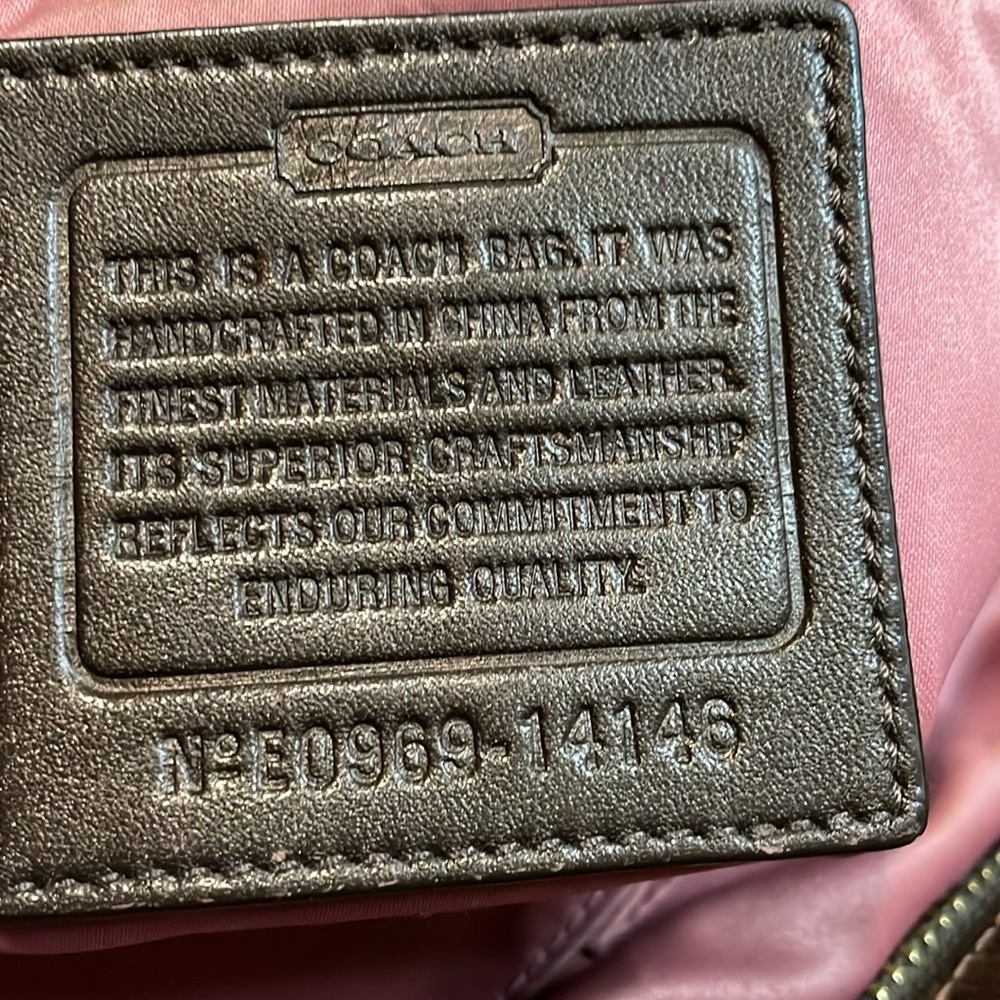 Coach brown monogram large bag - Picture 10 of 11